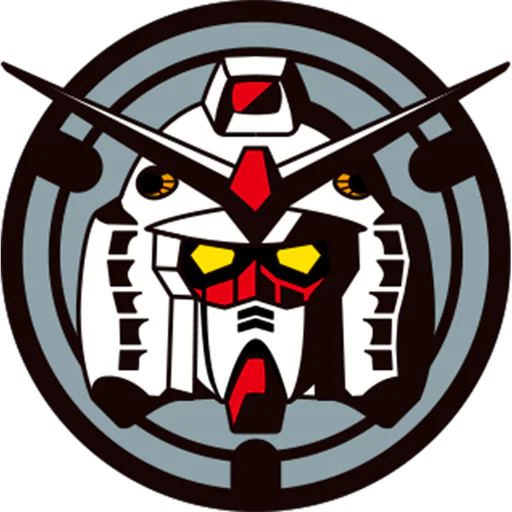 Gundam themed manhole cover