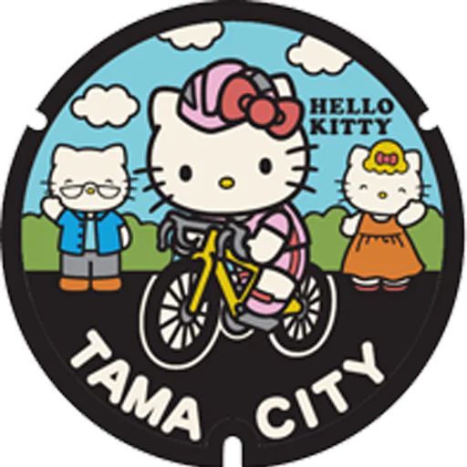 Hello Kitty manhole cover
