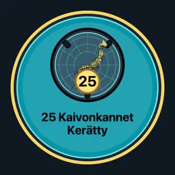 25 kaivonkantta kerätty