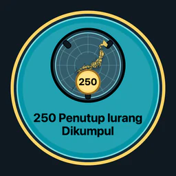 250 penutup lurang dikumpul