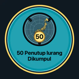 50 penutup lurang dikumpul