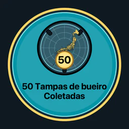 50 tampas coletadas