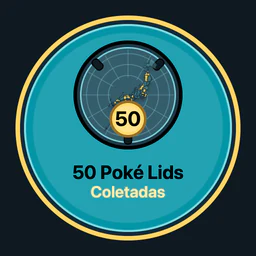 50 Poké Lids coletados