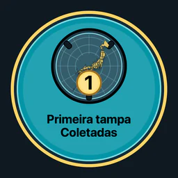 Primeira tampa coletada